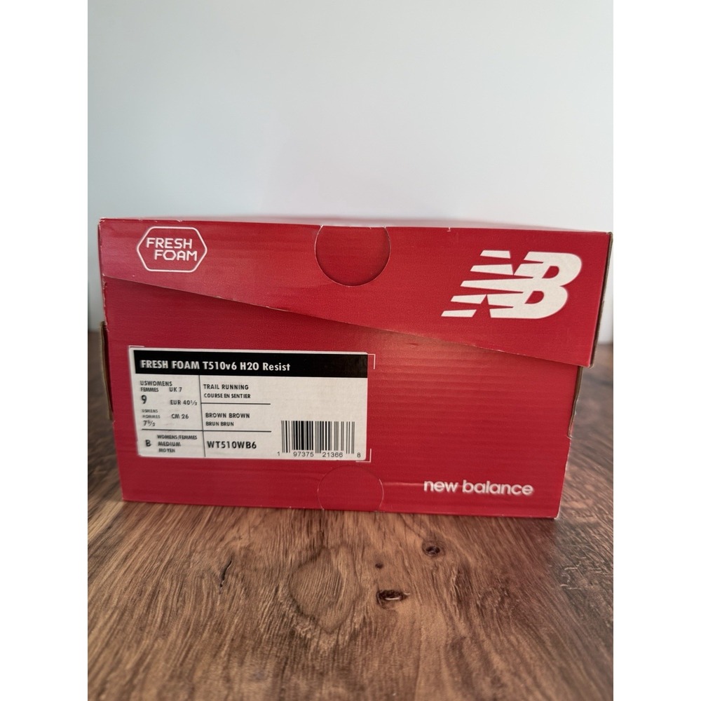 New Balance Women's 9 Fresh Foam T510v6 H2O Resist Waterproof Trail Running Shoe - Picture 10 of 11